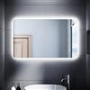 SONNI Specchio Retroilluminato Bagno a LED 100x60 cm,Specchio da Parete Moderno da Luce Bianco,con Antiappannamento Touch Control,IP44 Impermeabile Risparmio Energetico