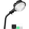 Willpower Luce per Fienile a LED 100W 10000LM, Esterno Proiettore Lampione LED Dal Tramonto All'alba Luce Stradale a LED con Fotocellula Faretti di Sicurezza per Parcheggio Cortile Giardino, 6000K