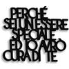 Declea Frase in Legno da appendere al muro Avrò Cura di Te, Decorazione murale Citazione Testo Canzone per decorare le pareti del soggiorno, cucina, casa