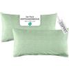 Esprit Home Set di 2 federe Premium 40 x 80 cotone - verde - 2 pezzi - federe con logo Esprit ricamato - double face - colori abbinati alla biancheria da letto con chiusura lampo