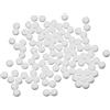 zalati Sfere di polistirolo modellanti per decorazioni natalizie per bambini, 100 pezzi, colore bianco, 1 cm