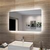 SONNI Specchio da Bagno Illuminato a LED, Specchio da Parete da Bagno 100 x 60cm Moderno, Bianco Freddo Impermeabile IP44 a Risparmio Energetico