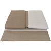 Gabel Completo letto lenzuola matrimoniale 2 piazze in Flanella GABEL chromo Tortora