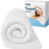 PFM HOME - Topper materasso 120 x 190 cm - in schiuma elastica Ergo - con rivestimento in microfibra rimovibile e anallergica - Innovativa tecnologia FüllPro+