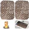 EXIN DECHEN 2 Pezzi Tappetino per Lavello Cucina 40x30cm Proteggi Lavandino Cucina | PVC Tappetino Lavello Cucina, Tappetino Lavandino Antigraffio, Tappetino Cucina a Drenaggio Rapido per Piatti, Verdure