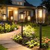A.bigwhale Lampade Solari per Giardino Esterno, Moderne LED Luce Solare da Giardino, 4 Pezzi Luci Solari Luminose Esterni Impermeabile per Sentieri Cortile Passerella Terrazza Vialetto