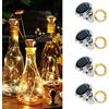 NAILAO Luci Solari Bottiglie, 4 Pezzi Tappo Luci LED Bottiglia, 2M 20LED Luci per Bottiglia, Luci Solari per Bottiglie Di Vetro per DIY, Natalizie, Halloween, Matrimonio