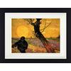 1art1 Vincent Van Gogh Poster Il Seminatore al Tramonto Dopo Millet II, 1888 Quadro in Cornice con Pregiato Passepartout | Immagini A Parete | in Una Cornice 40x30 cm