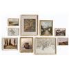 Lucky Numen Set di 9 decorazioni da parete vintage con galleria di campagna francese, decorazione da parete vintage, poster da parete con schizzo, paesaggio francese, stampe artistiche da parete in stile country