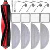 APZOVO Accessori Kit Ricambi per Roborock Q10 S5, Q10 S5+, Q10 X5, Q10 X5+ Aspirapolvere, 1 Spazzola Principale, 4 HEPA Filtro, 4 Panno, 4 Spazzola Laterale