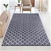 Floordirekt - Tappeto da Salotto, in Microfibra, Disponibile in 2 Colori e Diverse Misure, per Soggiorno, Camera da Letto, Ingresso, corridoio, Nero, 100 x 145 cm