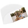 QWORK® 30 pezzi cornice portafoto magnetica, bianche, 10 x 15 cm, porta foto magnetica, ideali per lavagna, espositore per frigorifero