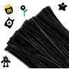 G2PLUS 200PCS Scovolini Ciniglia Nero,Scovolini per Lavoretti | Filo Ciniglia per Decorazioni Halloween e Feste,Natale,Fai da Te,Modellismo,Artigianato,Hobby Creativi