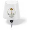 Agendepoint.it Lampada Tappo per Bottiglie a Forma di Lampada PERSONALIZZATA con Illuminazione LED Ricaricabile, Bianco, 13x10,5x10,5 cm