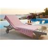 BELLA VITA Fouta a Righe 200×240 cm Rosa - Telo Mare Extra Large in Cotone e Poliestere, Morbido e Assorbente per Spiaggia e Piscina