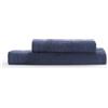 COGAL® - Set Asciugamani 500 gr/mq Modello Essentia - 40x60 cm + 60x100 cm - Spugna 100% Cotone, con Riccio Alto, Morbido e Ultra Assorbente - BLU JEANS