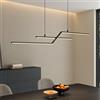 doporro Lampadario LED a Sospensione 105 cm 18W con Altezza Regolabile