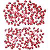 JZK 200pz 2 taglie, 10x13mm e 11x15mm Mini Coccinelle legno piccole adesive rosse decorative ornamenti per scatola bomboniere cresima laurea matrimonio compleanno battesimo Scrapbooking