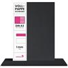 Netuno 50 fogli cartone nero formato A3 29,7 x 42 cm spessore 1 mm 715g cartoncino rigido nero per rilegatura ibri modelllismo materiale imballaggio cartone pieno spesso cartoncino da legatoria