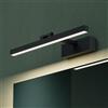 Mai & Mai Lampada da Specchio LED per Bagno, 9W, 4000K, 40cm, Nero sabbia