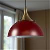 bamyum Yimpi Lampada a Sospensione Soggiorno Ø30 cm, E27 Pranzo in Metallo, Decorativa da Cucina, Moderna a Ciliegia Borgogna