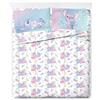 Jay Franco Disney Lilo & Stitch - Set di lenzuola per letto matrimoniale, 4 pezzi, con angoli elasticizzati e piatti, 2 federe, in microfibra super morbida, resistente allo sbiadimento, con tasca