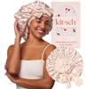 Kitsch Cuffia in raso XL per dormire, più morbida della seta, per donne che dormono - vestibilità sicura, regolabile, cuffia da notte per capelli ricci e testurizzati - previene rotture, grovigli e