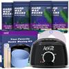ANRUZ Cera Brasiliana Kit, Black Scaldacera Professionale con 400g Cera Perle, 1 Pentola Silicio, 20 Spatole,5 Anello Antivegetativo- per Tutti i Tipi di Capelli