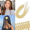 Dsoar Bubble Curl Dreadlocks Extension Trecce Ricci all'Uncinetto con Piccole Bolle Locs Morbidi Naturali per Donne 10 Ciocche 24 Pollici