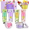 Tenuiskft Cofanetto regalo per donne, 4 mani e 2 candele profumate e 1 paio di calzini, confezione regalo di Natale per San Valentino, confezione regalo di compleanno per mamma fidanzata migliore amico