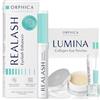 ORPHICA Realash Siero per ciglia 3 ml + LUMINA Eye Pads 60 pezzi - Cura degli occhi e delle ciglia