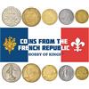 Hobby of Kings 5 monete della Francia dall'Europa | Vecchio lotto francese da collezione | Scelta perfetta per il vostro salvadanaio, titolari e album da collezione