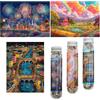 Luneko Piccoli Puzzle per Adulti Impegnativi Piccoli Puzzle Mini Puzzle 150 Pezzi Micro Minuscoli Puzzle Fuochi D'artificio Stravaganza Fattoria Notte Città Viaggio Puzzle 15 x 10 cm 3 Packs