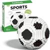 KMFASVX Set di Mattoncini da Costruzione, Da Calcio,Classico, Mini Mattoncini da Costruzione, Micro Calcio, Set di Mattoncini da Costruzione 3D, Blocchi da Costruzione per Adulti e Bambini