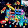 JUQG 146 Pcs Giocattoli Magnetici da Costruzione con Tubi, 3D Giocattoli da Costruzione Magnetici, Giocattoli educativi da costruzione Bambini Adatto per Ragazzi e Ragazze 3+