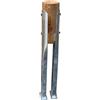 Generisch R&T - Pali per travi rotonde Ø 140 - 160 mm - 900 mm ancoraggio in acciaio zincato - Profilo a U rinforzato - Supporto per pali in legno e pergolato