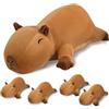 SQEQE Capybara - Peluche con 4 bambini, simpatico cuscino in peluche