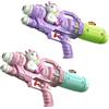 Generisch Pistola ad acqua con unicorno per bambini, 35 cm, doppio ugello, portata 8 metri, per piscina e spiaggia (rosa+viola)