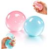 GEVECORI Set di 2 palline antistress Squishy all'olio di cocco per adulti, non adesive, da schiacciare, fatte a mano, per ufficio e relax