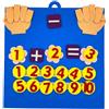 Bffcnl Lavagna in Feltro per Contare I Numeri con Le Dita, Giocattolo Educativo per Bambini.