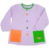 MAGIC SELECT Grembiule Scolastico per Bambini. Grembiule per Bambini a Quadretti con Bottoni, per l'Asilo e la Scuola. Grembiule con Tasca Ricamata per Bambini