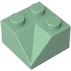 XYEIUGO 3046 Mattone Inclinato Tegola del Tetto Concava 2x2 45° 50 Pezzi GDS-721 compatibile con Lego Mattoncini da Costruzione Colore Vert sable