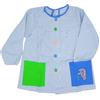 MAGIC SELECT Grembiule Scolastico per Bambini. Grembiule per Bambini a Quadretti con Bottoni, per l'Asilo e la Scuola. Grembiule con Tasca Ricamata per Bambini