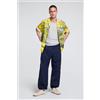 Desigual, Pantalone lungo liscio, Uomo, Poliammide, Blu, L