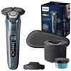 PHILIPS Rasoio elettrico Philips S8000 - Rasoio elettrico Wet & Dry con tecnologia SkinIQ, rifinitore a scomparsa, supporto di ricarica, custodia da viaggio e spazzolina per la pulizia (modello S8692/55)