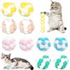 BSITSSS 10 Pezzi Gioco per Gatto, Pon Pon Colorati con Campanella, 4.8 CM Pompon Palline Interattiva per Gatti Gioco Gattino Divertimento Addestramento