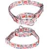 haoyueer Collare per cani martingala regolabile in nylon resistente per passeggiata e addestramento per cani maschi e femmine (L: 45-53 cm, bianco)