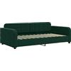 vidaXL Letto da giorno verde scuro 100x200 cm in velluto