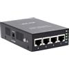 InLine Hub iniettore InLine® PoE+ 10 Gigabit a 4 porte (4x PoE+), 10 Gb/s, in metallo, senza ventola