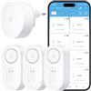 GoveeLife Rilevatore d'acqua intelligente aggiornato 1s con portata ultra di 550 m, sensore dell'acqua Wi-Fi con push email/app e allarme acustico, durata della batteria di 5 anni, adatto per cantina
